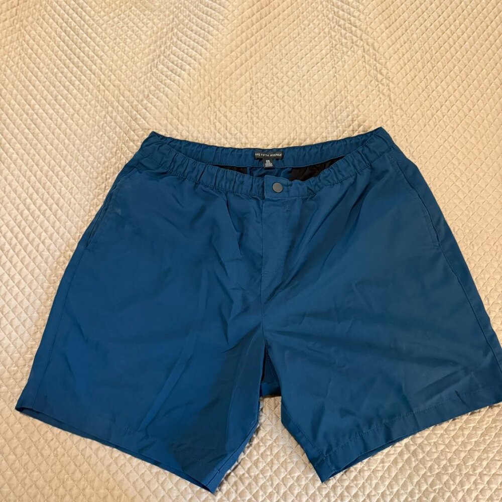 Saks Fifth Avenue Men’s Technical Shorts – Gray, Size XL